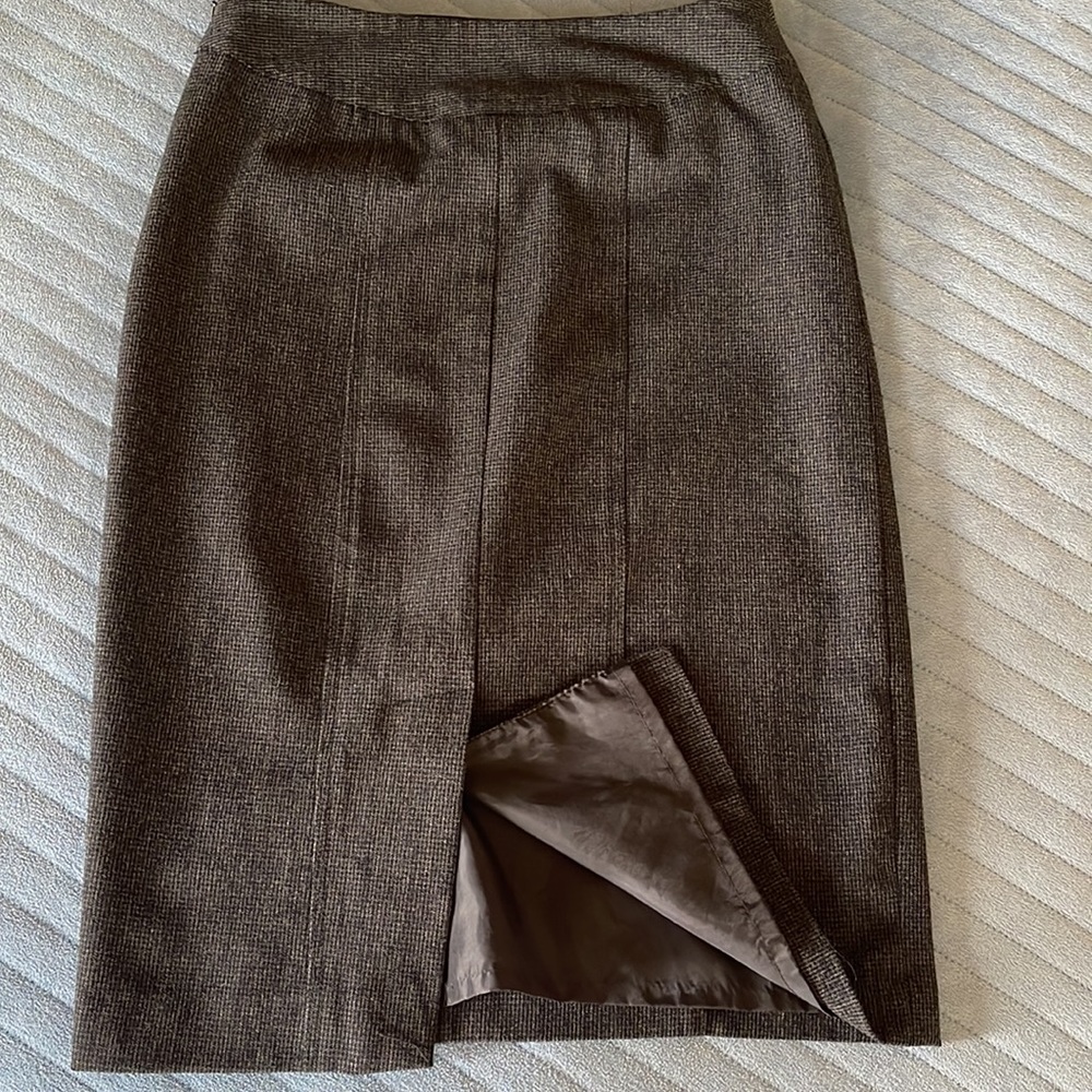 Rafaella Charcoal Tweed Pencil Skirt Size 4
